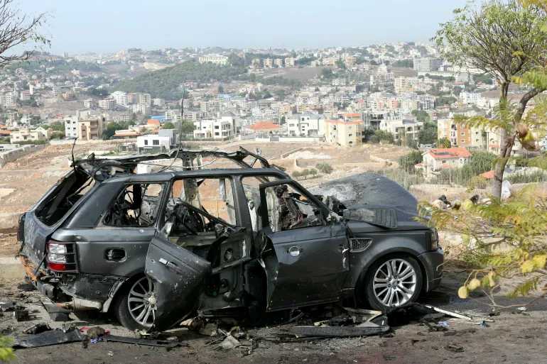 Israeli airstrike on South Lebanon.