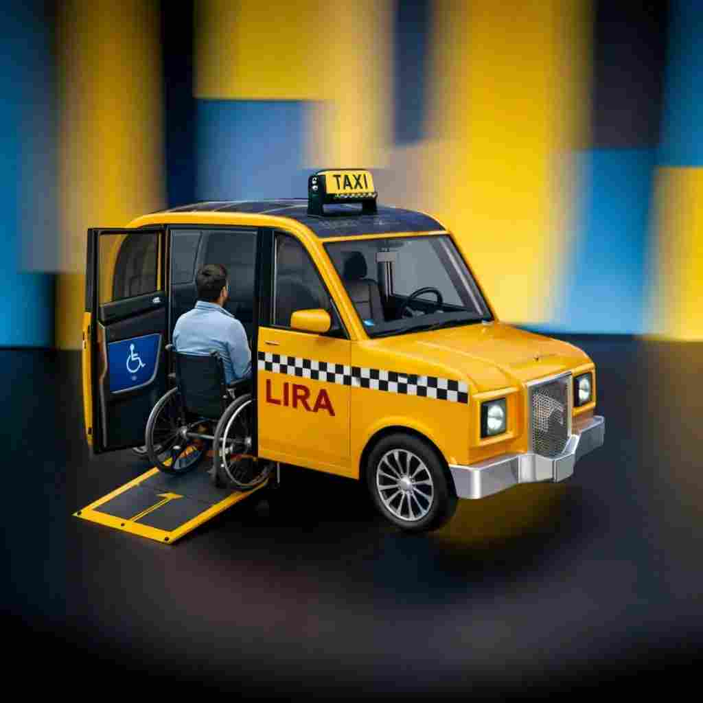 Lira Smart Taxi, Lebanon’s first domestically produced solar-powered smart electric taxi designed to promote sustainable public transportation and social inclusion.