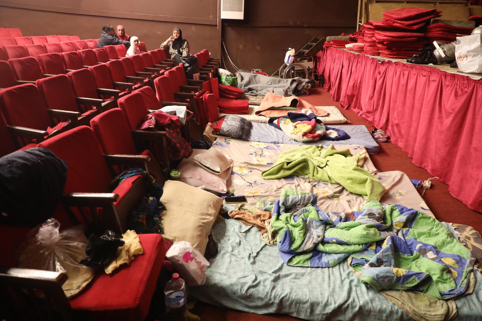 Theater administrations have begun preparing the halls and securing necessities to receive families. Theater administrations have begun preparing the halls and securing necessities to receive families.
