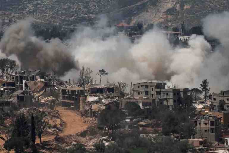 Attacks on residential areas in South Lebanon. (Image Credit: Al Jazeera)