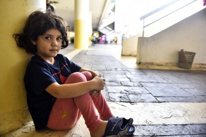 A displaced Lebanese child sits inside the Omar Farroukh public school in Lebanon's capital Beirut on October 15, 2024. Photo by Fadel Itani/UPI A displaced Lebanese child sits inside the Omar Farroukh public school in Lebanon's capital Beirut on October 15, 2024. Photo by Fadel Itani/UPI