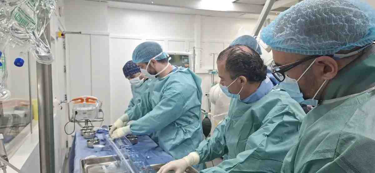 The operation was carried out under the supervision of Professor Zakhia Saliba and his medical and nursing team.