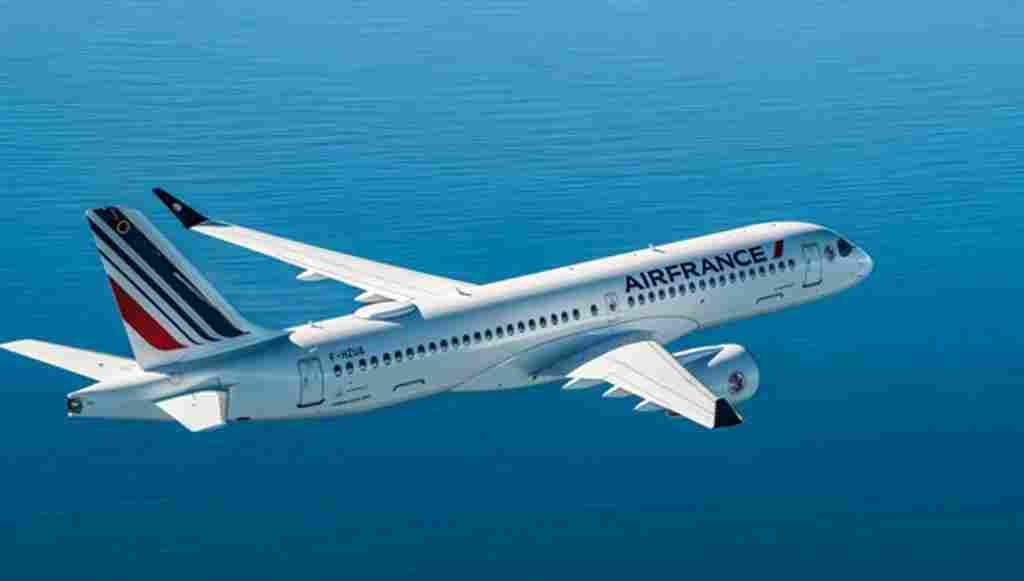 An Air France-operated plane