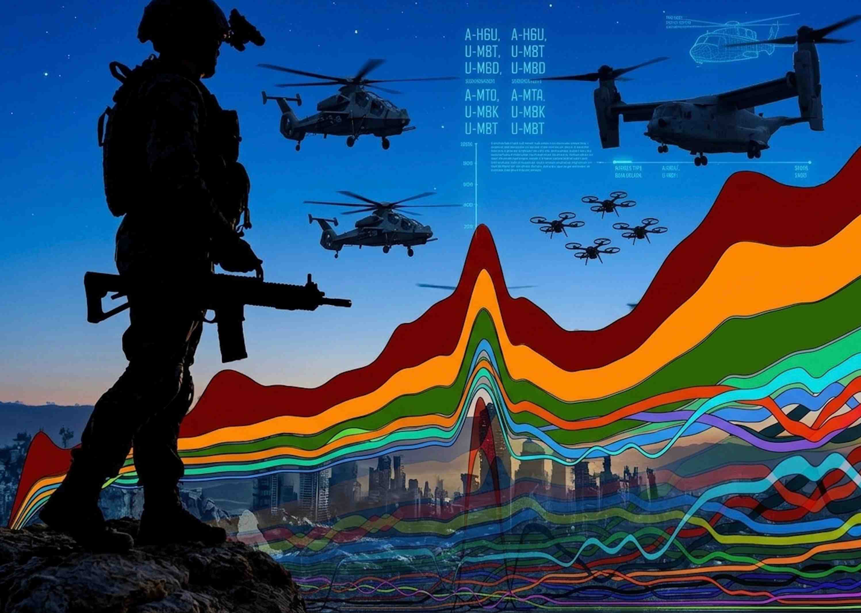 Over the past decade, global military spending has increased by more than 40 percent.