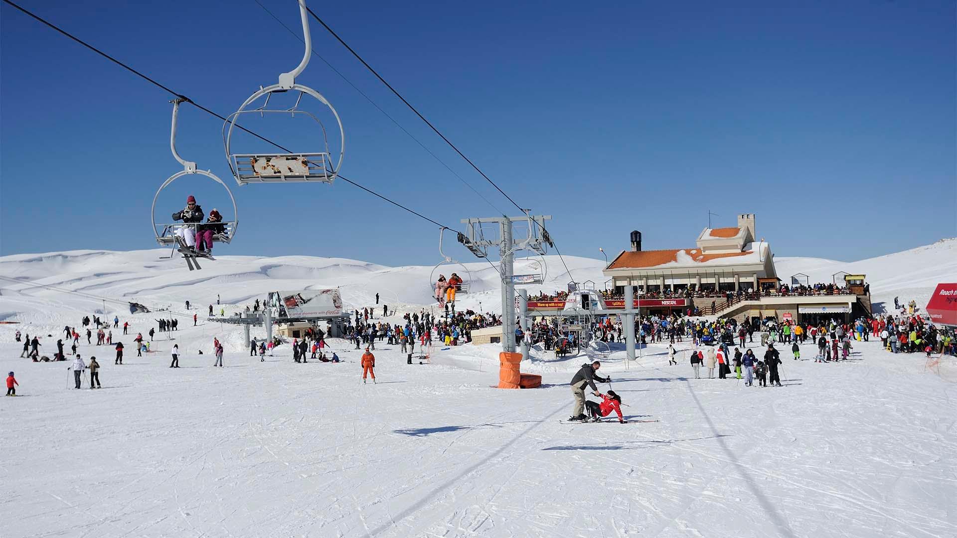 Faraya ski resort. Faraya ski resort.