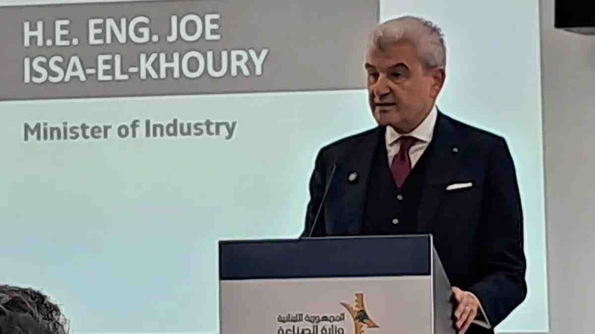 Minister of Industry Joe Issa El Khoury