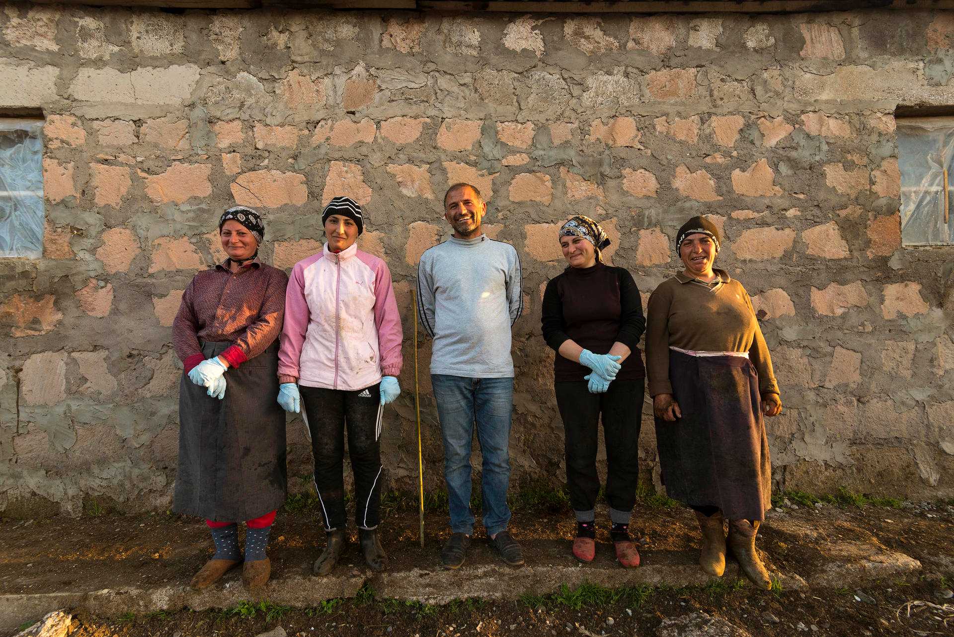 Members of the Sanam Cooperative, Tsovak Community, Armenia.